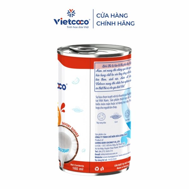 NƯỚC CỐT DỪA TƯƠI LON 160ML - MÓN MẶN
